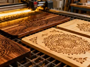 Laser engraved wooden signs and home decor