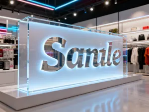 Laser cut commercial signage