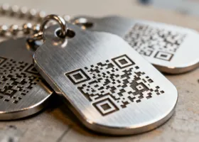 Fiber laser engraved stainless steel pet ID tags